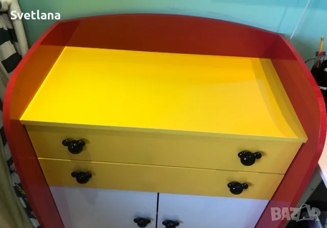 спешно. Детско обзавеждане за стая. гардероб скрин бюро нощно шкафче Мики Маус, снимка 14 - Мебели за детската стая - 49711186