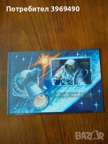 Голяма пощенска марка блок от СССР 1980 г., снимка 1