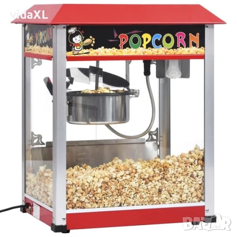 vidaXL Машина за пуканки с тефлонов съд за готвене, 1400 W(SKU:51058), снимка 2 - Други - 52901424