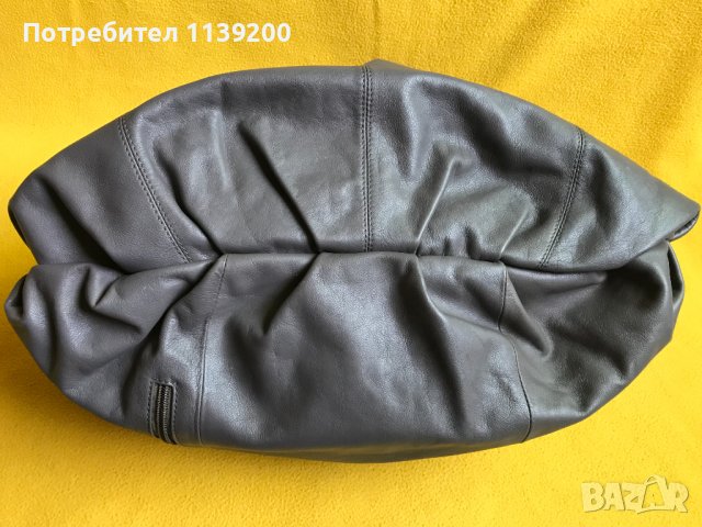 Frederic T Paris дамска обемна сива чанта естествена кожа оригинал, снимка 10 - Чанти - 37320710