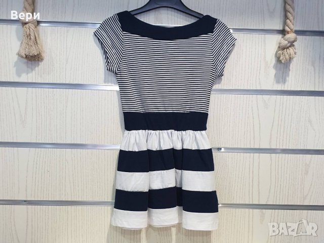 Нова детска моряшка рокличка с панделка, 12-18 месеца, снимка 12 - Бебешки рокли - 29040382