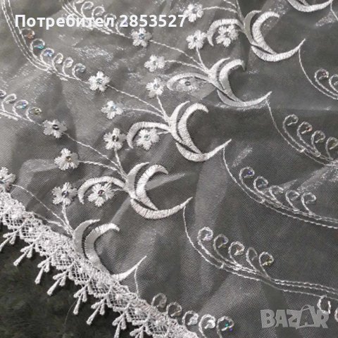 Тишлайфер с бродерия и мъниста , снимка 6 - Покривки за маси - 43660716