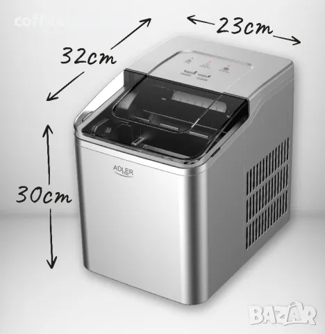 Ледогенератор 12kg./ 24h -  AD 8086, снимка 3 - Други - 48048043
