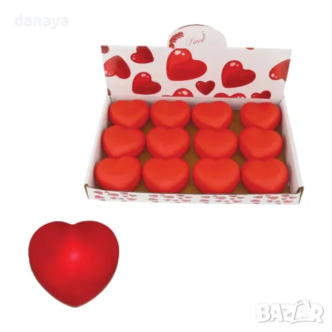 5719 Светещо червено LED сърце за романтична украса, 7 см, снимка 6 - Декорация за дома - 49179062