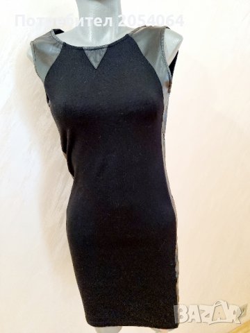 Спортно елегантна рокля съчетание с кожа., снимка 4 - Рокли - 40019457