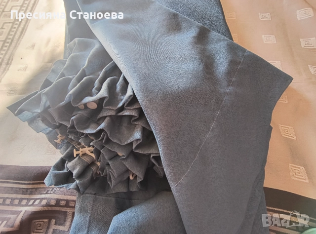 Два броя завеси в синьо , снимка 5 - Пердета и завеси - 52532311