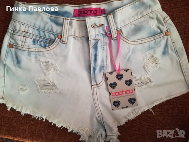 Boohoo -№ 38-дамски къси панталонки-накъсани, снимка 2 - Къси панталони и бермуди - 32846870