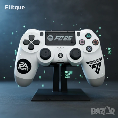 Безжичен джойстик за PS4 с тъчпад, вибрация и LED осветление – FC25 / GTA дизайн, снимка 7 - Друга електроника - 53120593