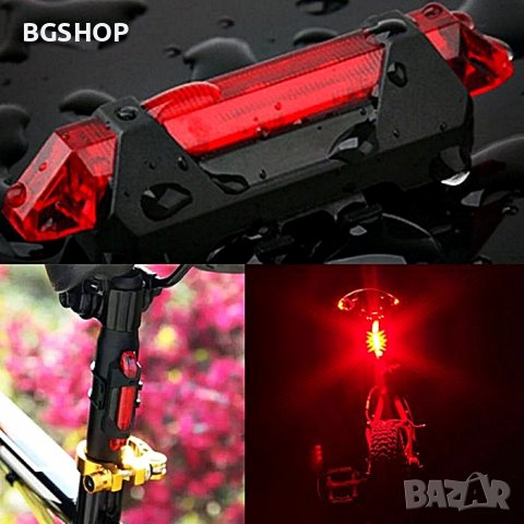 Светлоотразител за Велосипед , колело LED - USB Стоп , Фенер - Red, снимка 1 - Аксесоари за велосипеди - 39367730