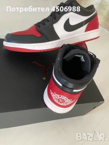 Маратонки NIKE AIR JORDAN 1 LOW, снимка 9 - Маратонки - 50710088