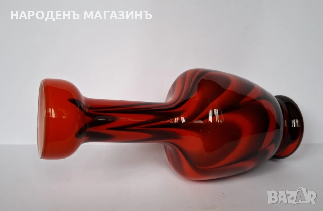 VB OPALINE - FLORENCE - Италианска ваза висока цветно стъкло цветя , снимка 7 - Други ценни предмети - 53432839