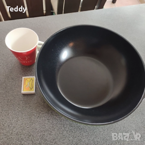 Голям дълбок тиган Ozeri с незалепващо керамично покритие, снимка 7 - Съдове за готвене - 51830593
