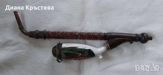 Стара керамична лула, снимка 4 - Антикварни и старинни предмети - 40220996