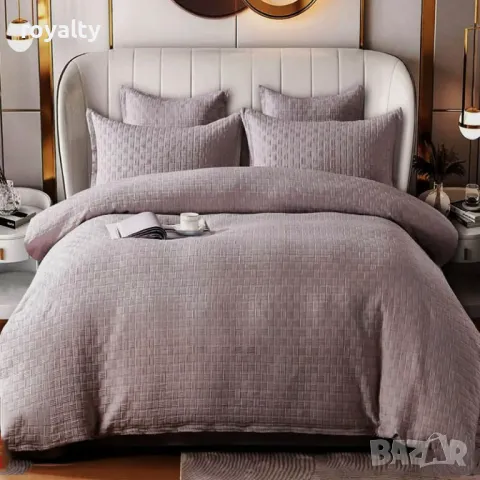 Луксозен комплект с драперия от 100% памук Различни цветове , снимка 6 - Спално бельо - 49090051