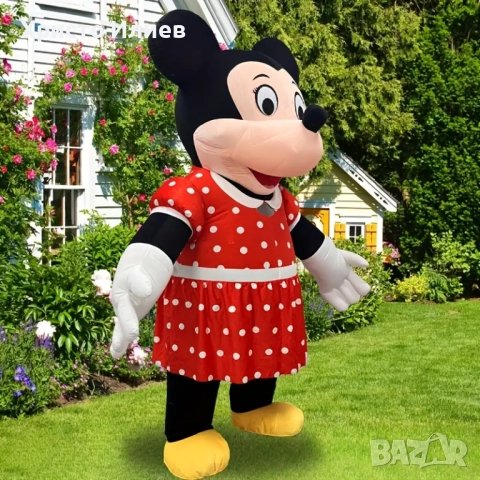 Гигантски надуваем Костюм на Мини Маус 1,9м за парти, снимка 4 - Други - 51617520