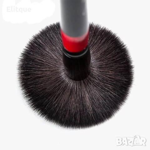 Комплект от 22 четки за грим в разгъваща се чантичка от естествена кожа  HZS83, снимка 8 - Други - 52820406