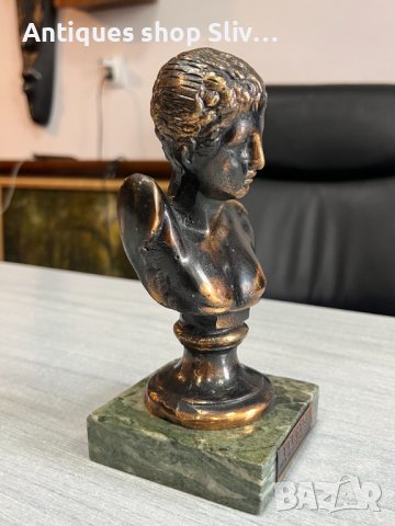 Гръцка скулптура / фигура / бюст от бронз на Хермес. №3889, снимка 6 - Колекции - 40564967