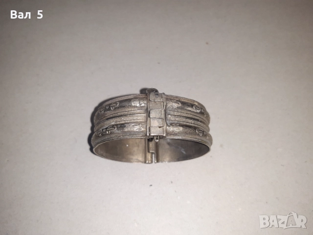 Автентична възрожденска сребърна гривна, снимка 5 - Антикварни и старинни предмети - 52050131