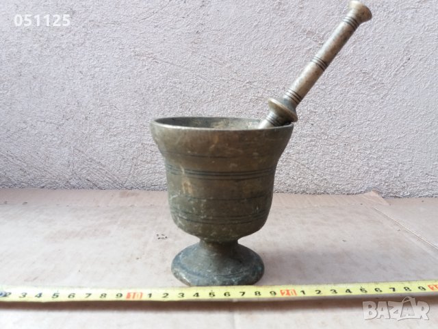 масивно възрожденско бронзово хаванче 