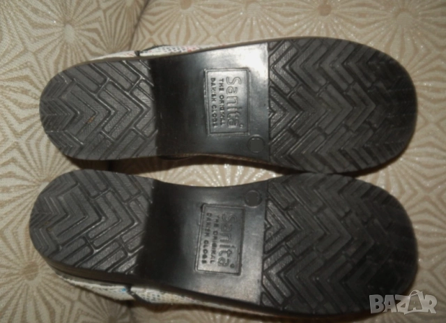 Дамски сабо Sanita Tivoli от велур и кожа номер 40 , снимка 6 - Други - 51925007