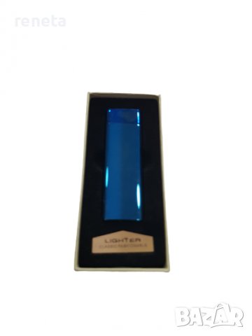 Електрическа Запалка, Плочка, Синя, USB Зареждане, снимка 3 - Запалки - 37310503