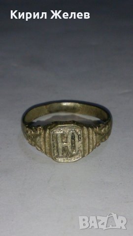 СТАРИНЕН САЧАНЕН ПРЪСТЕН с МОНОГРАМ БУКВА - Ю - МАЙСТОРСКА РЪЧНА ИЗРАБОТКА САЧАН  73501, снимка 6 - Антикварни и старинни предмети - 28987026