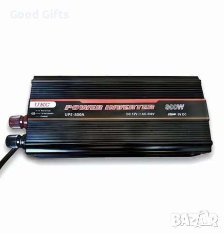Инвертор със зареждащ преобразувател UKC UPS 800W, снимка 2 - UPS захранвания - 42989773