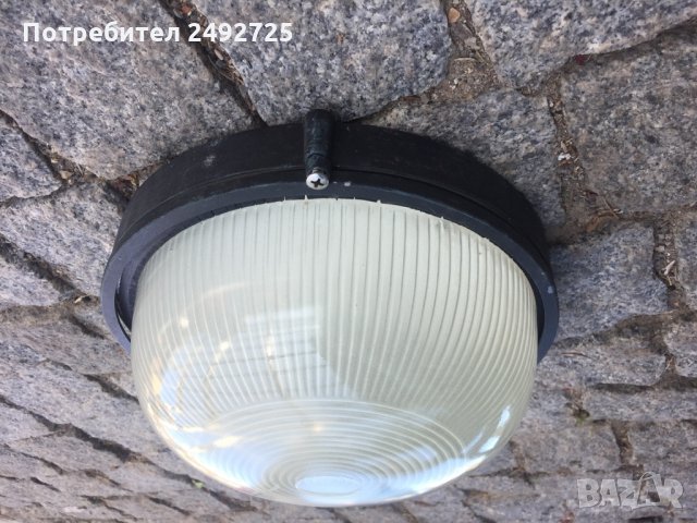 ✅Лампа за таван, E27 , дебело стъкло , снимка 1
