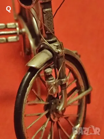 сребърна миниятура колело , снимка 7 - Колиета, медальони, синджири - 50368117