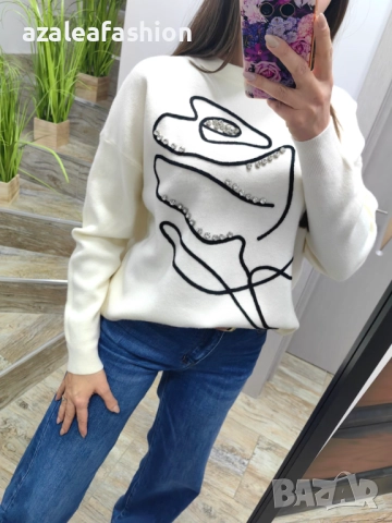 Дамски пуловер, снимка 3 - Блузи с дълъг ръкав и пуловери - 52801157