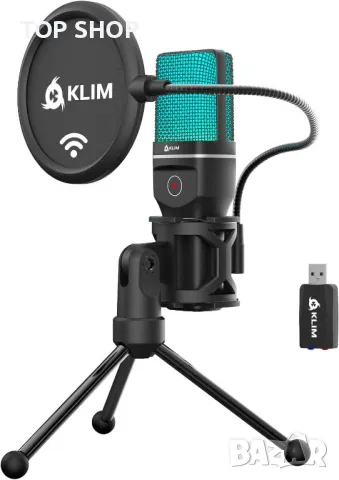KLIM Muse - Безжичен микрофон, Съвместим PC Mac PS4 PS5 Switch