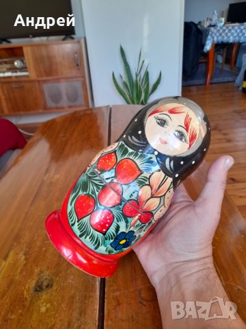 Стара Матрьошка #9, снимка 5 - Антикварни и старинни предмети - 34697414