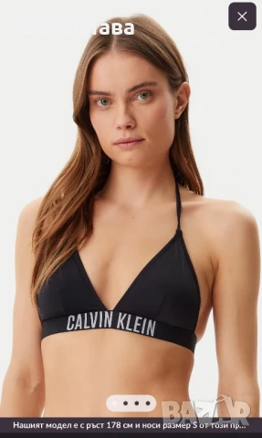 Черен бански Calvin Klein от 3 части, снимка 5 - Бански костюми - 51081447