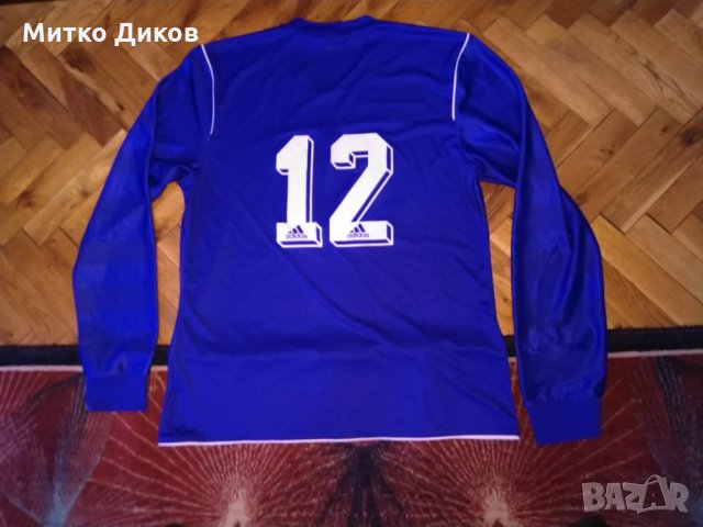 Футболна тениска Адидас №12 дълъг ръкав размер Л, снимка 6 - Футбол - 28016529