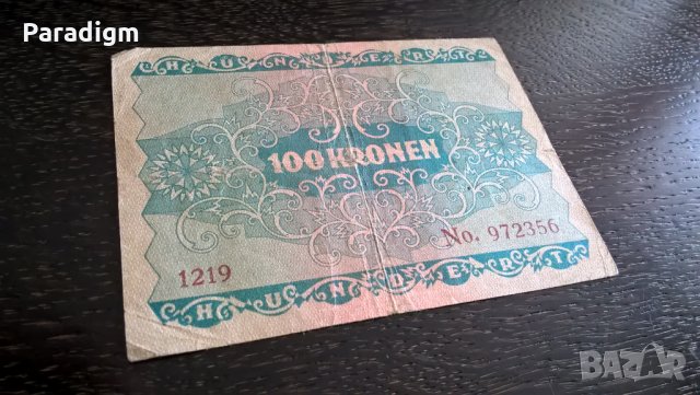 Банкнота - Австрия - 100 крони | 1922г., снимка 2 - Нумизматика и бонистика - 26223382