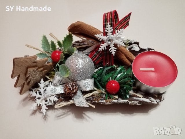 Коледен свещник , снимка 1 - Коледни подаръци - 38913455