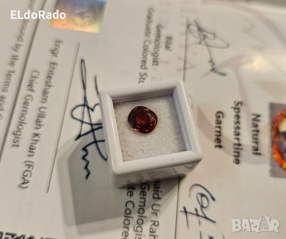 натурален гранат 1.12 карата, снимка 7 - Други - 53131892