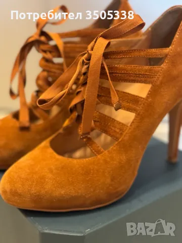Дамски велурени обувки на висок ток на 3 Suisses, снимка 7 - Дамски елегантни обувки - 47991318