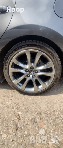 Оригинални джанти 19" Мазда 6, CX 3, CX 5, CX 9 с перфектни  летни Michelin Pilot Sport 5 DOT: 3622, снимка 9 - Гуми и джанти - 50139302