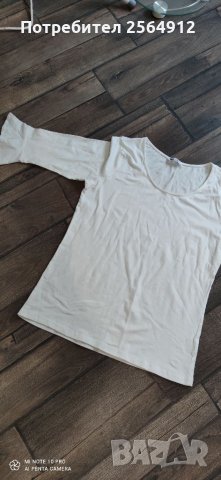 Продавам бяла дамска блуза, снимка 3 - Блузи с дълъг ръкав и пуловери - 33294337