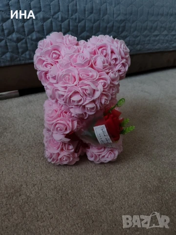 Подаръчни мечета от рози, снимка 3 - Подаръци за жени - 50976840