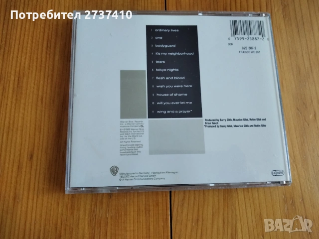 BEE GEES - ONE 6.50euro оригинален диск, снимка 3 - CD дискове - 53404101