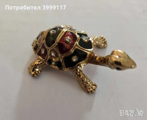 Метална бижутерка - Костенурка, снимка 2 - Романтични подаръци - 47806106