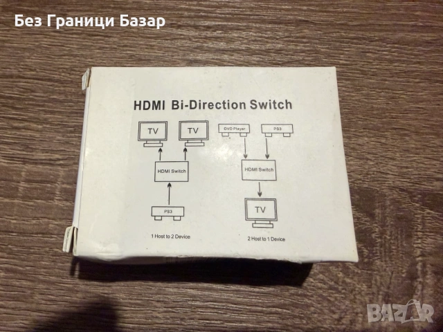 Нов HDMI Bi-Direction Switch – 4K Двупосочен HDMI Превключвател (2 към 1 / 1 към 2), снимка 3 - Друга електроника - 53526467