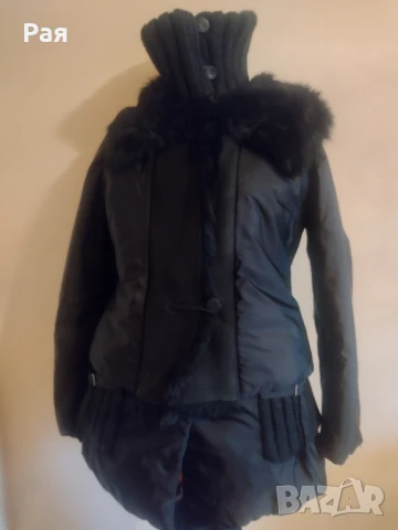 Черно елегантно яке + елек Ermanno Scervino, снимка 6 - Якета - 50742023