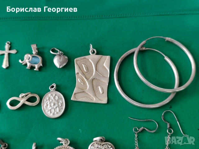 Лот сребърни медальони 925, снимка 3 - Колиета, медальони, синджири - 52624799