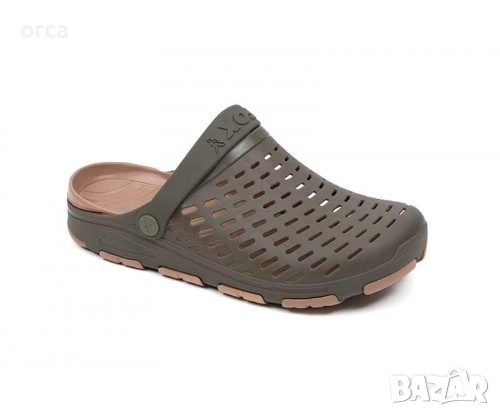 Чехли Fox Khaki Clogs удобни къмпинг обувки за риболов и излет, снимка 3 - Екипировка - 51723557