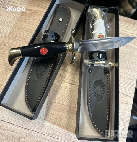 Нов Нож със Кожена Кания—4 броя, снимка 4 - Ножове - 52684559