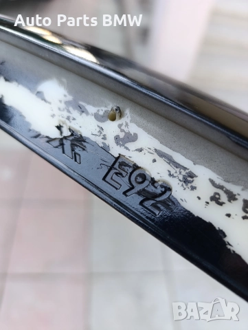 Лип спойлер BMW E92 E92 ABS пластмаса черен гланц Лип спойлер багажник БМВ Е92 Е93 , снимка 4 - Части - 52617014