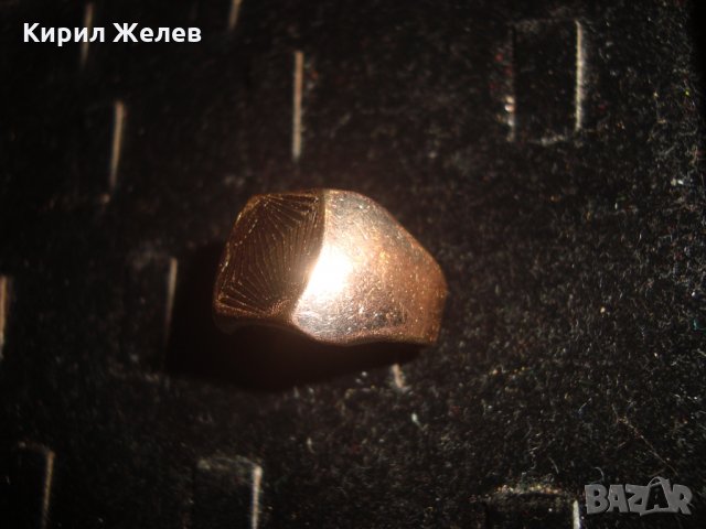 СТАР МЕДЕН ПОЗЛАТЕН РЕТРО КЛАСИЧЕСКИ МОДЕЛ МАСИВЕН ПРЪСТЕН СЕРИОЗНА ПОЗЛАТА МАЙСТОРСКА РАБОТА 19691, снимка 15 - Антикварни и старинни предмети - 32577468